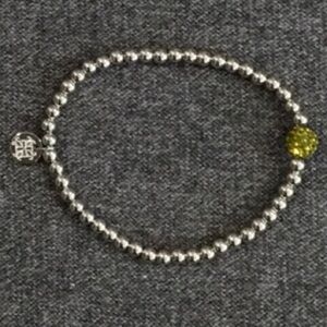 🔥Heavy Silver Stretch Beaded Bracelet